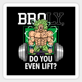 Brolifting Bro Do You Even Lift? Japanese Anime Manga Gym Workout Parody Meme Sticker